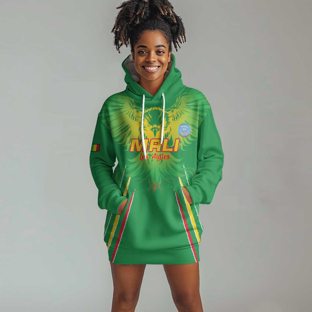 Mali Football Custom Hoodie Dress Go Eagles - Green Color