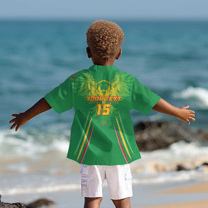 Mali Football Custom Kid Hawaiian Shirt Go Eagles - Green Color