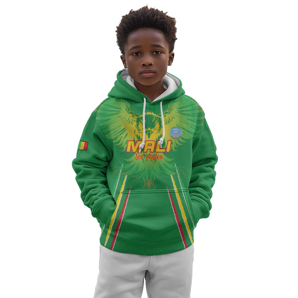 Mali Football Custom Kid Hoodie Go Eagles - Green Color