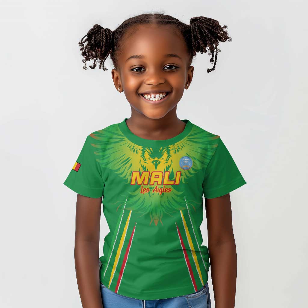 Mali Football Custom Kid T shirt Go Eagles - Green Color