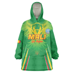 Mali Football Custom Kid Wearable Blanket Hoodie Go Eagles - Green Color