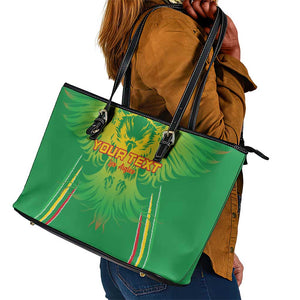 Mali Football Custom Leather Tote Bag Go Eagles - Green Color