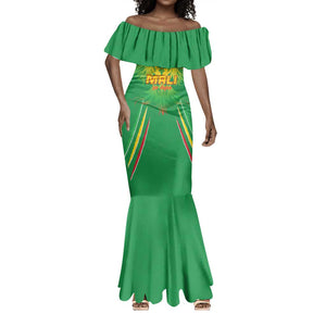 Mali Football Custom Mermaid Dress Go Eagles - Green Color