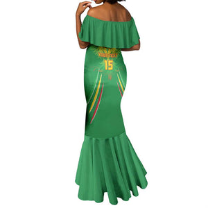 Mali Football Custom Mermaid Dress Go Eagles - Green Color