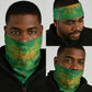 Mali Football Custom Neck Gaiter Go Eagles - Green Color LT15