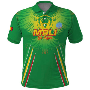 Mali Football Custom Polo Shirt Go Eagles - Green Color