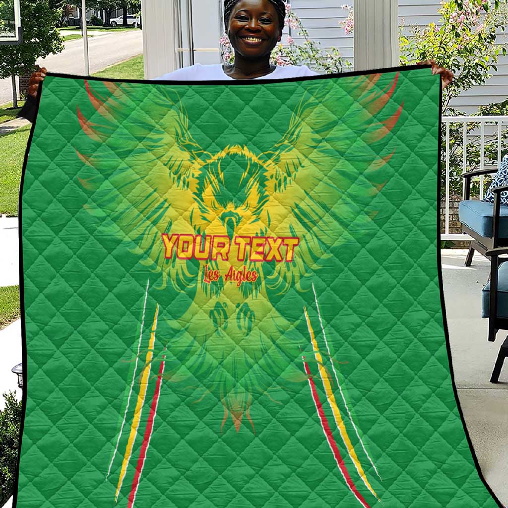 Mali Football Custom Quilt Go Eagles - Green Color