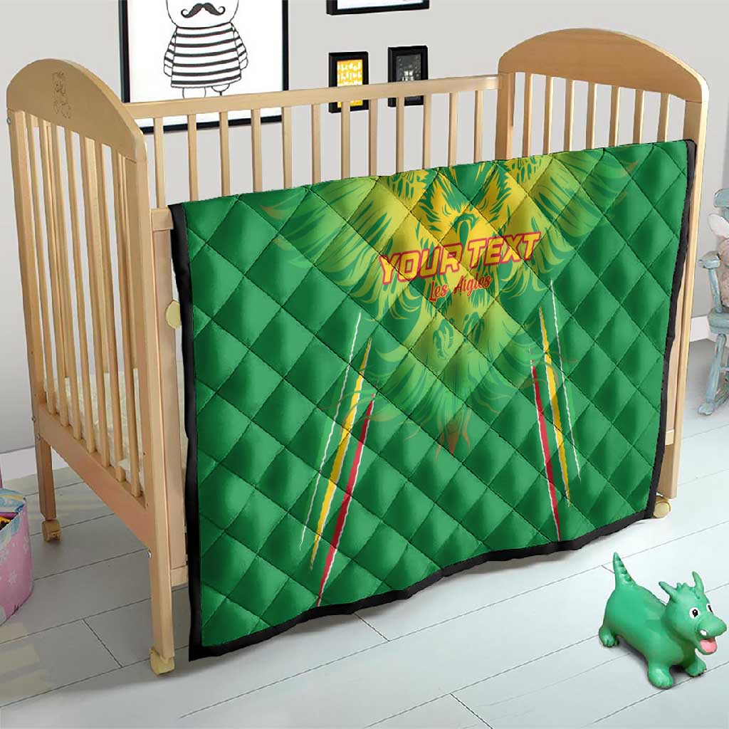 Mali Football Custom Quilt Go Eagles - Green Color