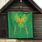 Mali Football Custom Quilt Go Eagles - Green Color