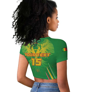 Mali Football Custom Raglan Cropped T shirt Go Eagles - Green Color