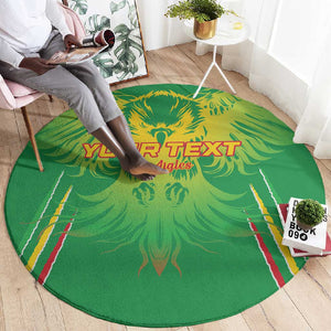 Mali Football Custom Round Carpet Go Eagles - Green Color