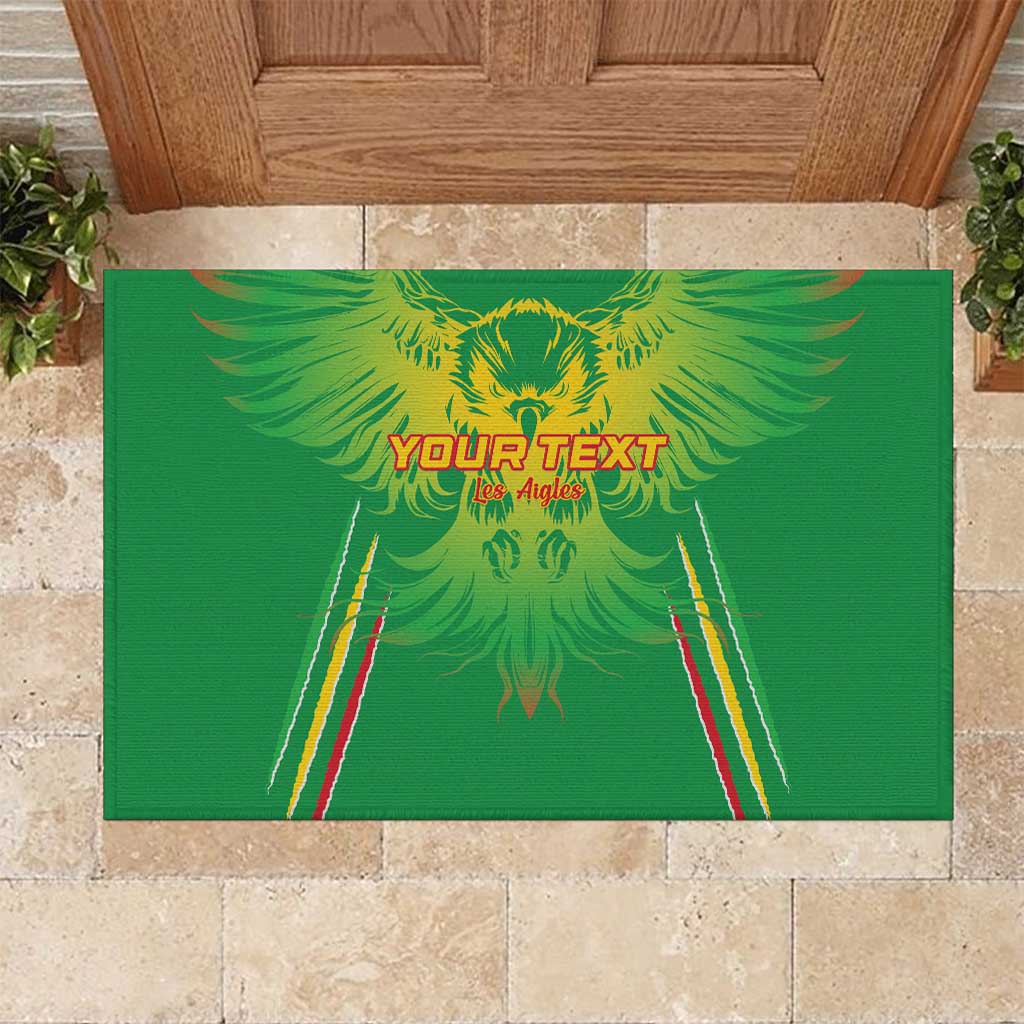 Mali Football Custom Rubber Doormat Go Eagles - Green Color