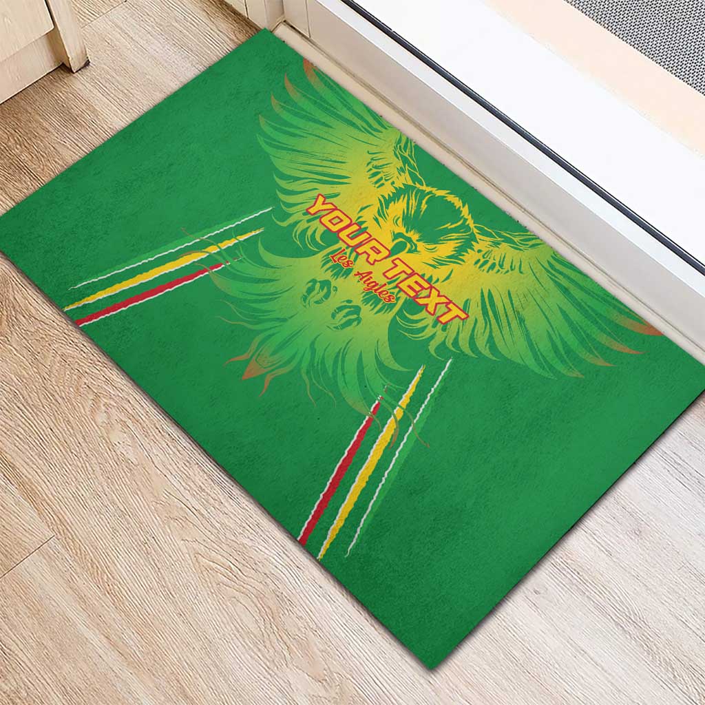 Mali Football Custom Rubber Doormat Go Eagles - Green Color