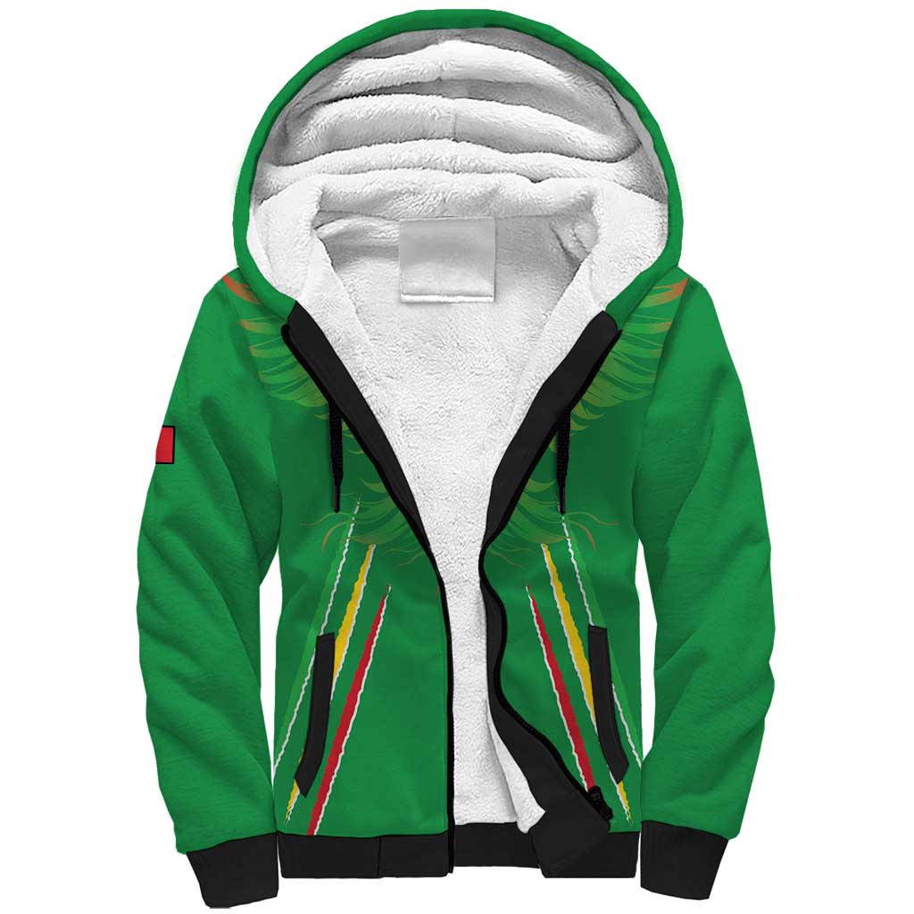 Mali Football Custom Sherpa Hoodie Go Eagles - Green Color