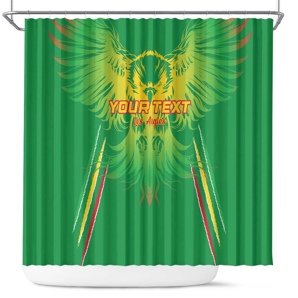 Mali Football Custom Shower Curtain Go Eagles - Green Color