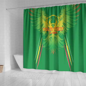 Mali Football Custom Shower Curtain Go Eagles - Green Color