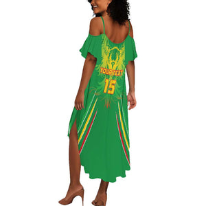 Mali Football Custom Summer Maxi Dress Go Eagles - Green Color