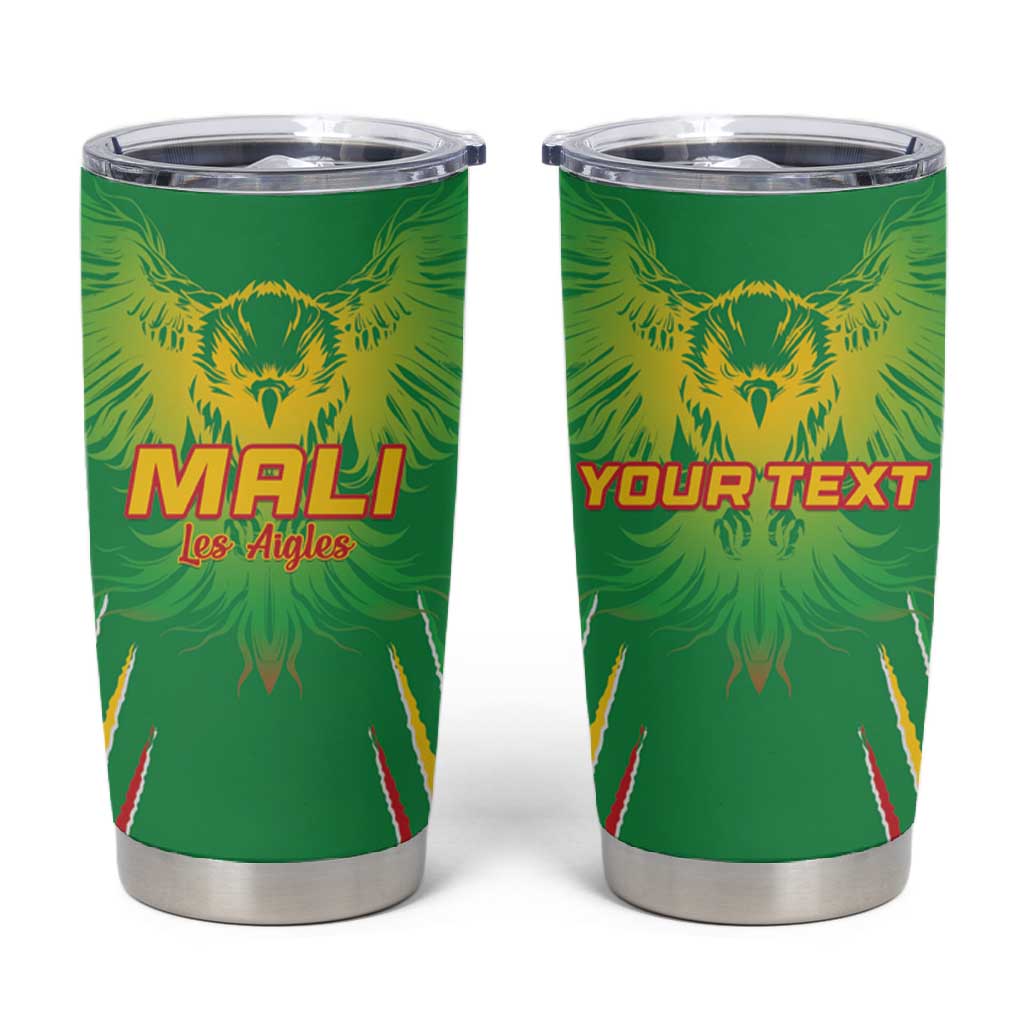 Mali Football Custom Tumbler Cup Go Eagles - Green Color