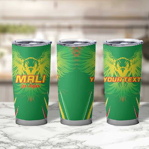 Mali Football Custom Tumbler Cup Go Eagles - Green Color