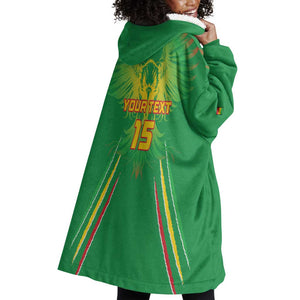 Mali Football Custom Wearable Blanket Hoodie Go Eagles - Green Color