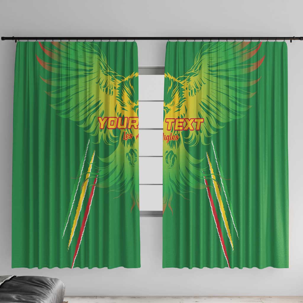 Mali Football Custom Window Curtain Go Eagles - Green Color