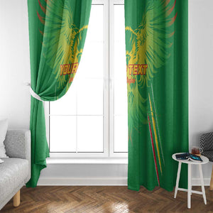 Mali Football Custom Window Curtain Go Eagles - Green Color