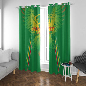 Mali Football Custom Window Curtain Go Eagles - Green Color