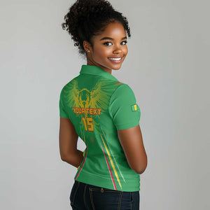 Mali Football Custom Women Polo Shirt Go Eagles - Green Color