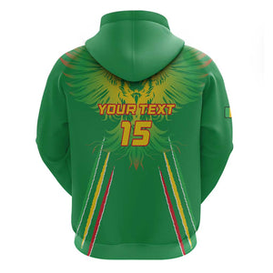 Mali Football Custom Zip Hoodie Go Eagles - Green Color