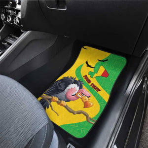 Personalized Afro Mali Vulture Car Mats Flag Map - Bogolan Pattern