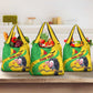 Personalized Afro Mali Vulture Grocery Bag Flag Map - Bogolan Pattern