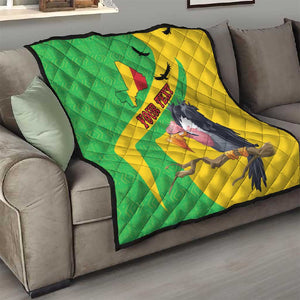 Personalized Afro Mali Vulture Quilt Flag Map - Bogolan Pattern