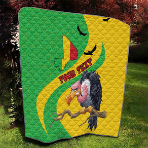 Personalized Afro Mali Vulture Quilt Flag Map - Bogolan Pattern