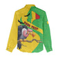Personalized Afro Mali Vulture Women Casual Shirt Flag Map - Bogolan Pattern LT15