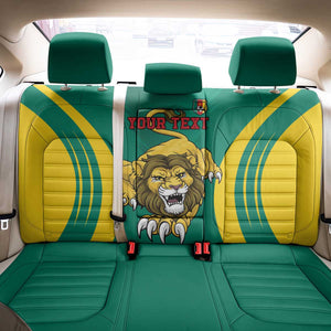 Custom Afro Cameroun Football Back Car Seat Cover Go Les Lions Indomptables