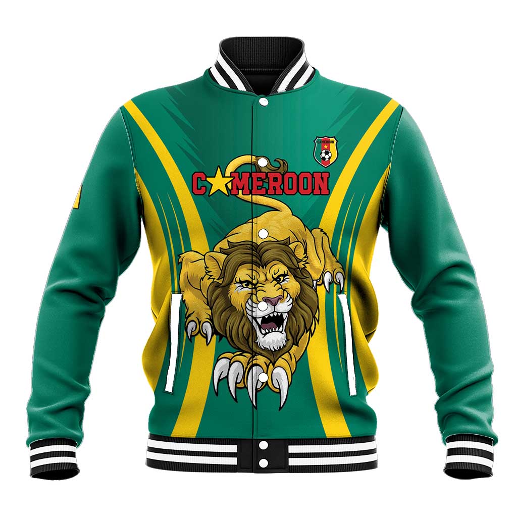 Custom Afro Cameroun Football Baseball Jacket Go Les Lions Indomptables