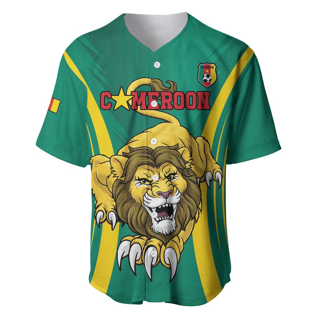 Custom Afro Cameroun Football Baseball Jersey Go Les Lions Indomptables