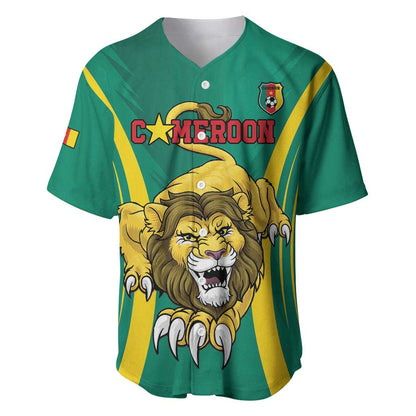 Custom Afro Cameroun Football Baseball Jersey Go Les Lions Indomptables