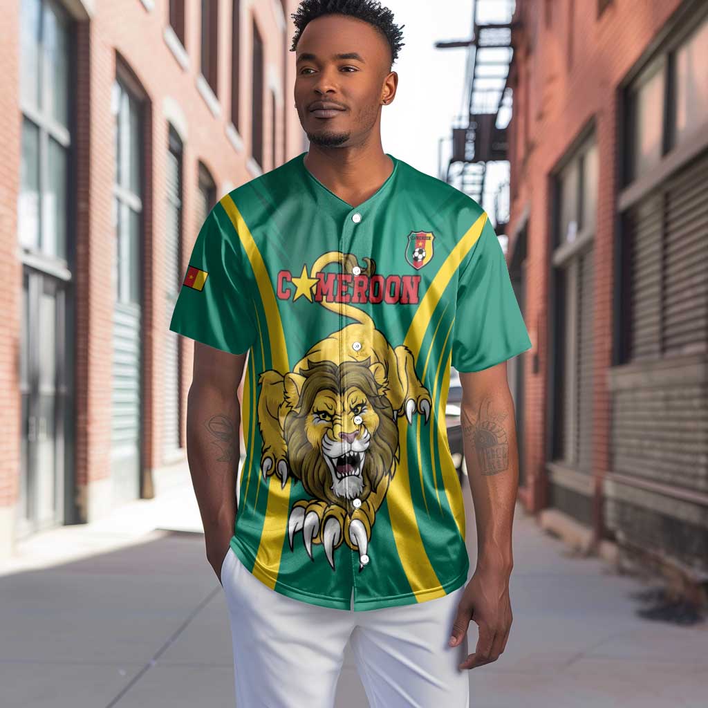 Custom Afro Cameroun Football Baseball Jersey Go Les Lions Indomptables