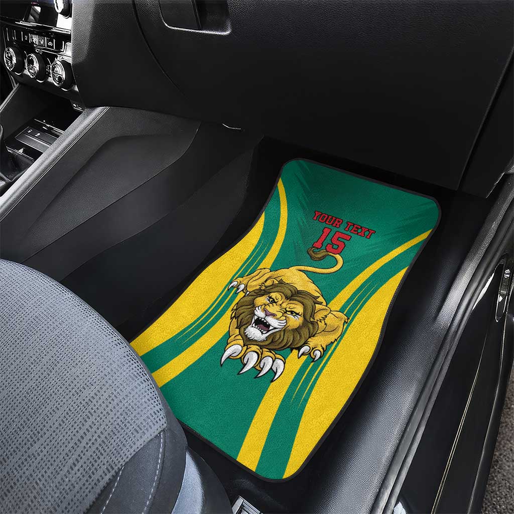 Custom Afro Cameroun Football Car Mats Go Les Lions Indomptables