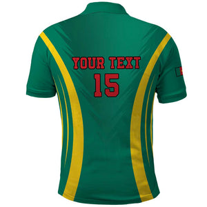 Custom Afro Cameroun Football Polo Shirt Go Les Lions Indomptables