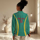 Custom Afro Cameroun Football Women Casual Shirt Go Les Lions Indomptables LT15