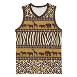 Leopards and Zebra Skins Basketball Jersey Mix African Pattern LT15