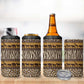 Leopards and Zebra Skins 4 in 1 Can Cooler Tumbler Mix African Pattern