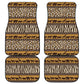 Leopards and Zebra Skins Car Mats Mix African Pattern
