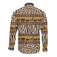 Leopards and Zebra Skins Long Sleeve Button Shirt Mix African Pattern