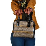 Leopards and Zebra Skins Shoulder Handbag Mix African Pattern