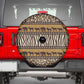 Leopards and Zebra Skins Spare Tire Cover Mix African Pattern