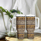 Leopards and Zebra Skins Tumbler With Handle Mix African Pattern