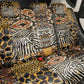Wild Animal Skins Back Car Seat Cover African Tribal Pattern